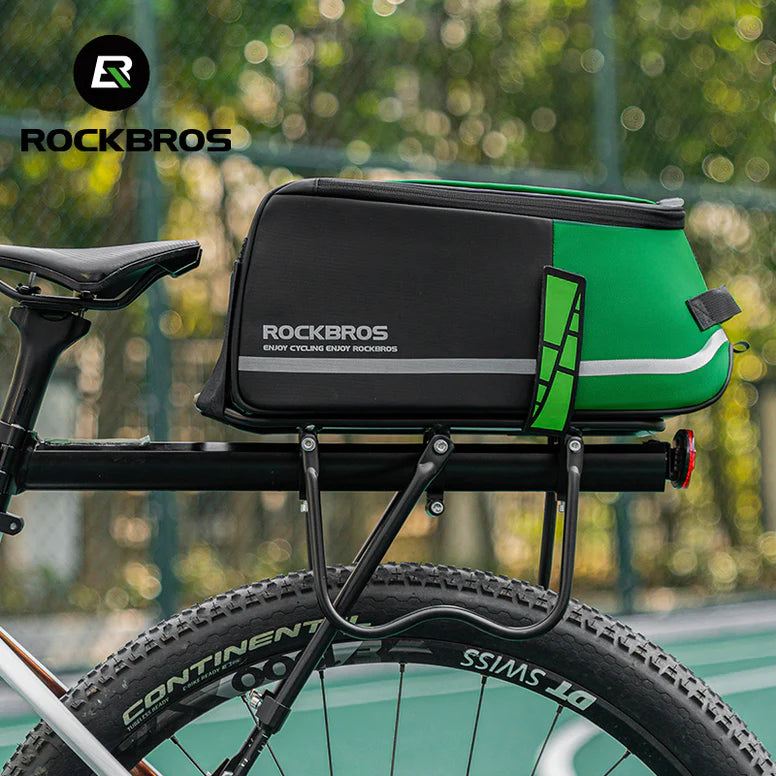 ROCKBROS Bicycle Carrier Bag Large Capacity for Travel MTB Rack Bag Rear Seat Pannier Bag With Rain Cover