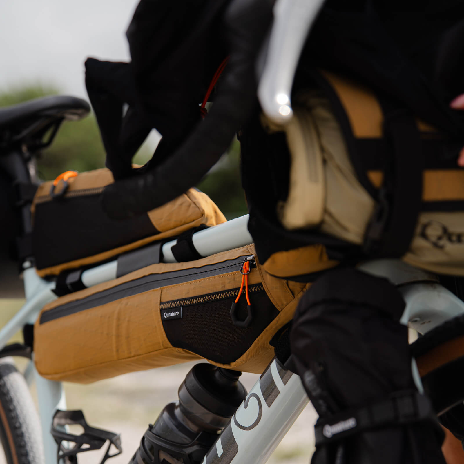 Bikepacking gear combining cycling and camping equipment for outdoor adventures.