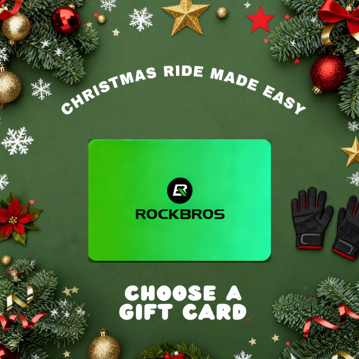 ROCKBROS digital gift card – Christmas holiday edition.