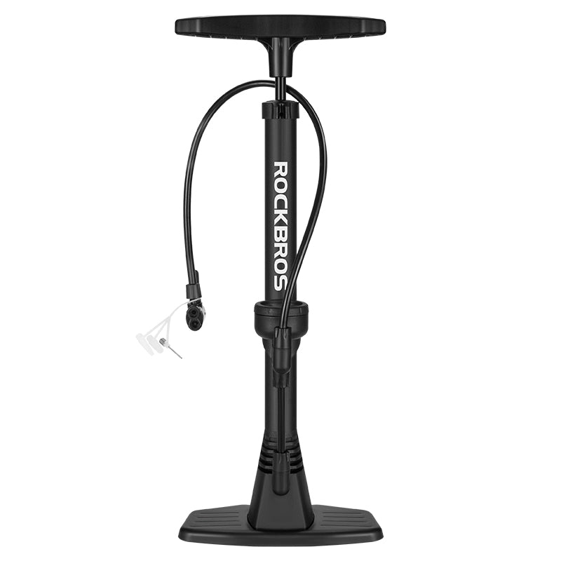 ROCKBROS Bicycle Floor Pump with Gauge 160 PSI High Pressure Tyre Inflator Schrader/Presta Valve For Bike Motorcycle Basketball