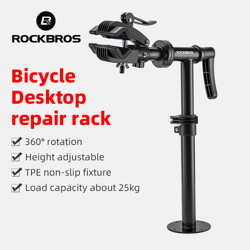 ROCKBROS Adjustable Bike Repair Stand Bench Mount Bicycle Desktop Workstand