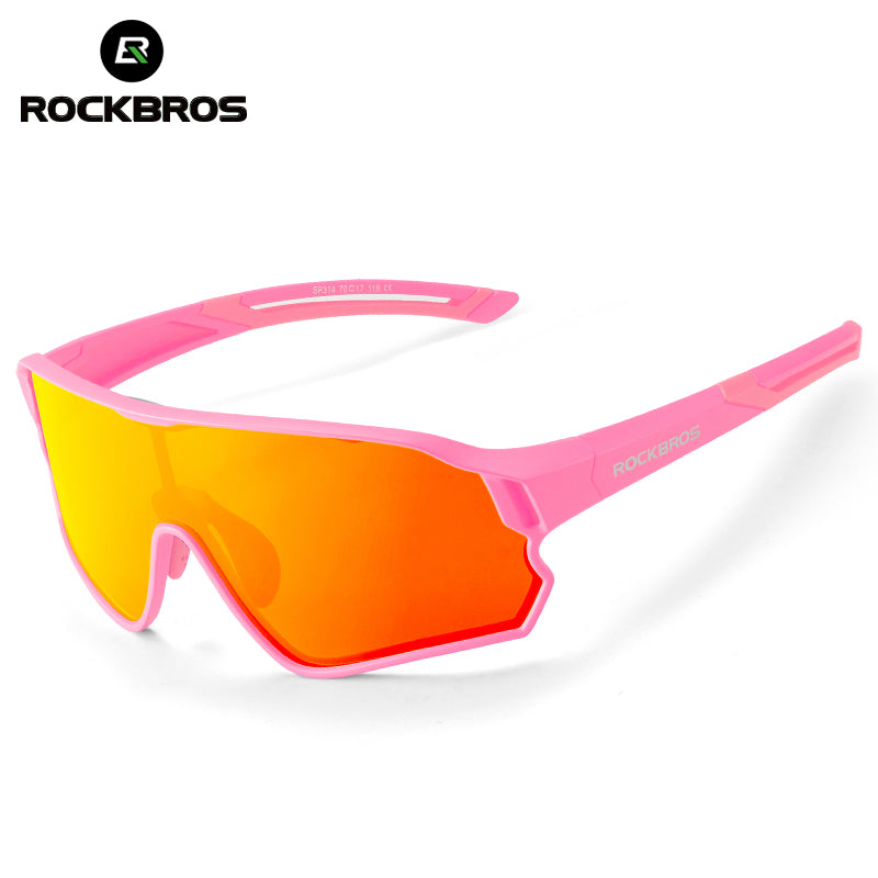 ROCKBROS Kids Cycling Sunglasses Polarized Photochromic Bike Sports Sunglasses