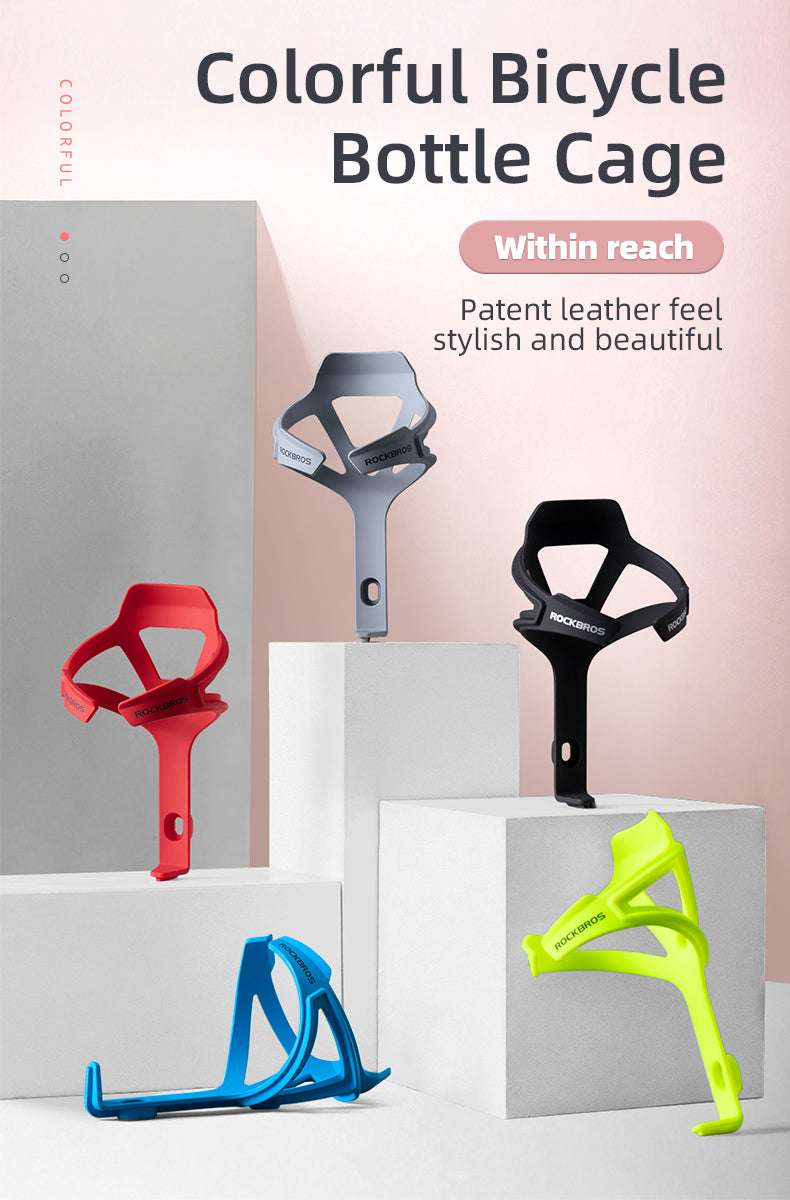 ROCKBROS 2pcs Bike Water Bottle Cage Holder Mount Bicycle Cycling Drink Cup Polycarbonate