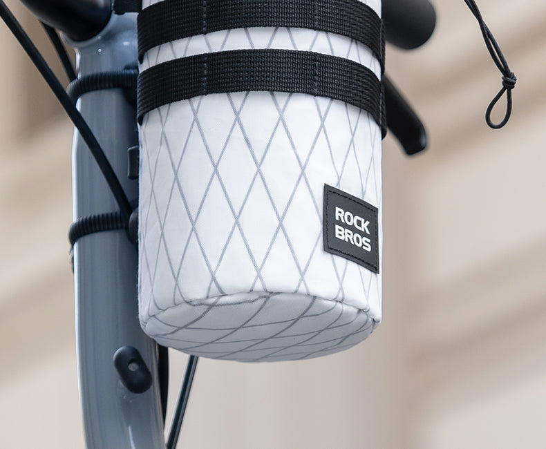 ROCKBROS Bicycle Water Bottle Bag Drawstring Adjustable Insulated Brompton Folding Bike Bag Portable Scooter Bag
