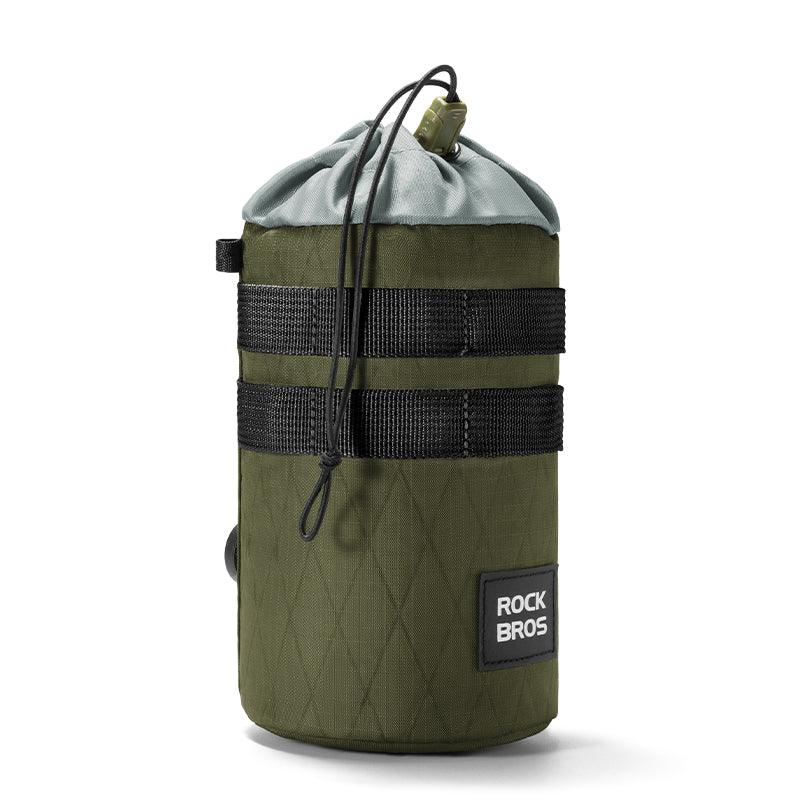 ROCKBROS Bicycle Water Bottle Bag Drawstring Adjustable Insulated Brompton Folding Bike Bag Portable Scooter Bag