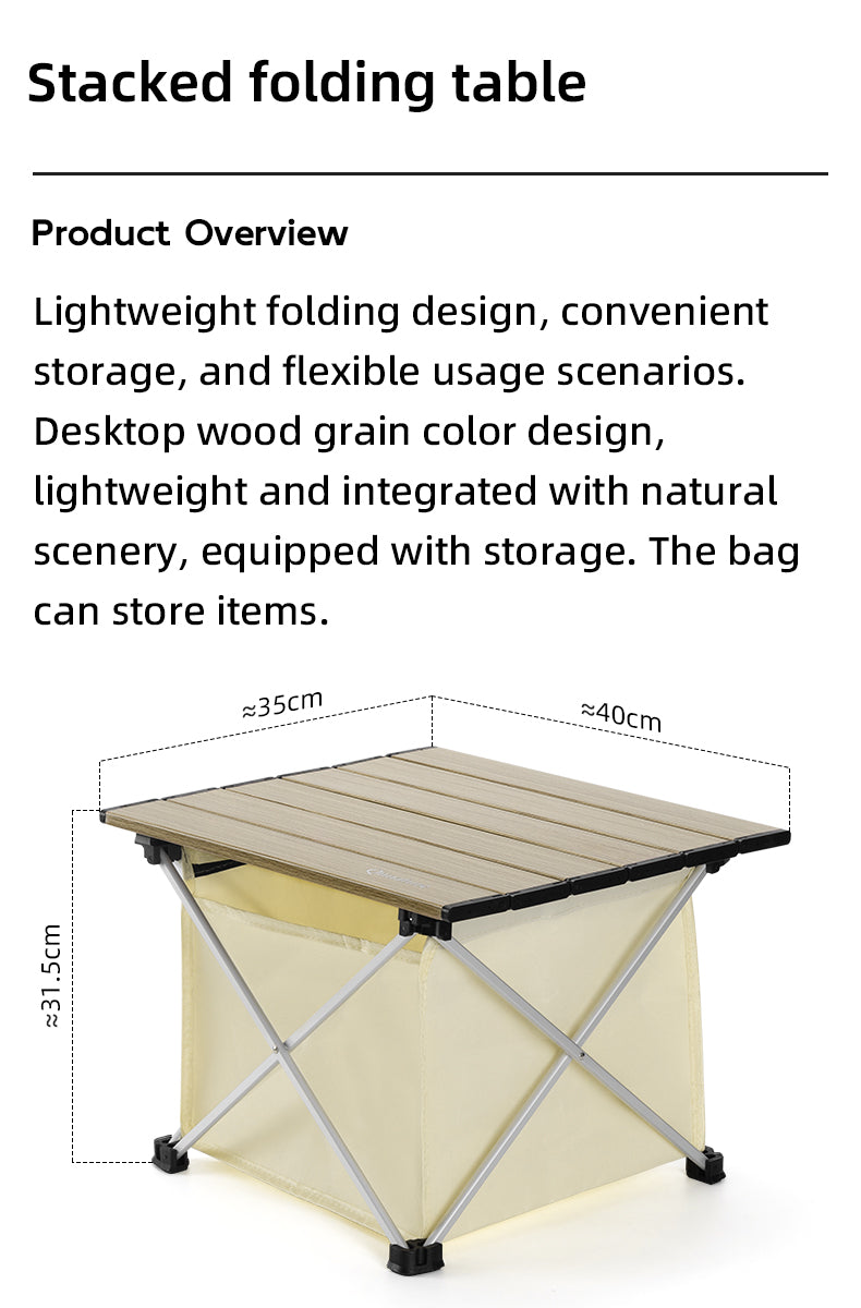Qunature Aluminium Alloy Folding Portable Table Outdoor Camping Picnic BBQ Desk