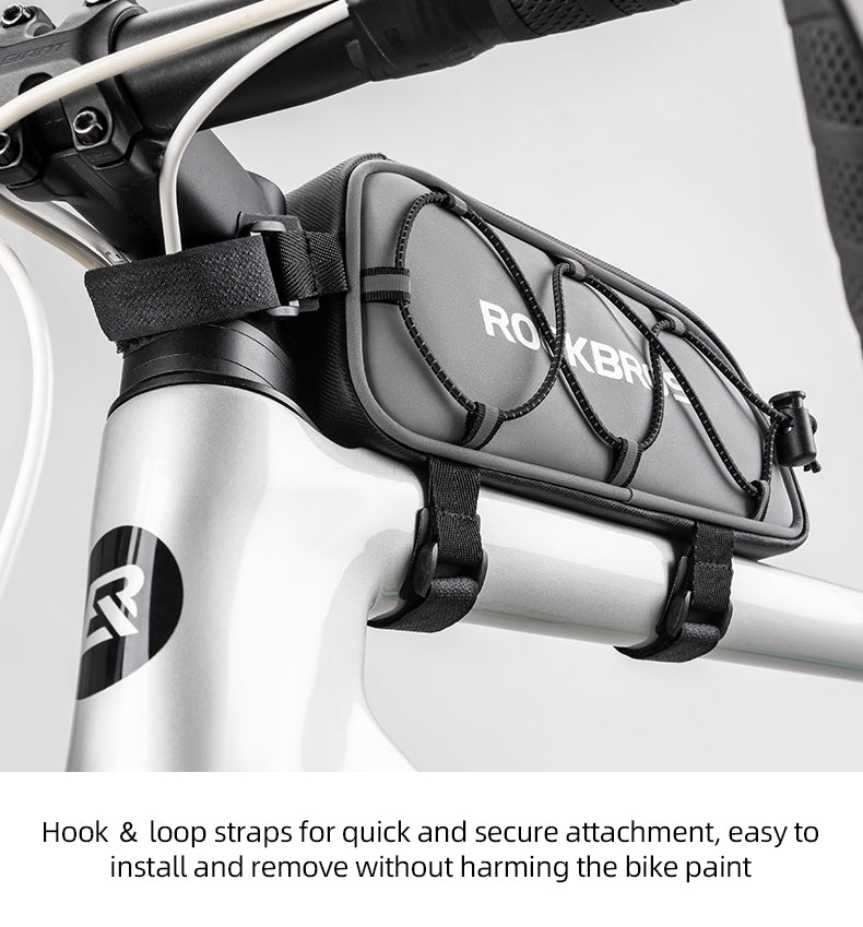 ROCKBROS Bicycle Top Tube Bag Cycling Road Bike Frame Bag Waterproof Reflective