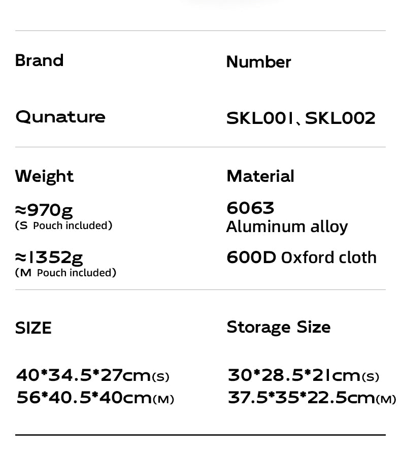 Qunature Aluminium Alloy Folding Portable Table Outdoor Camping Picnic BBQ Desk