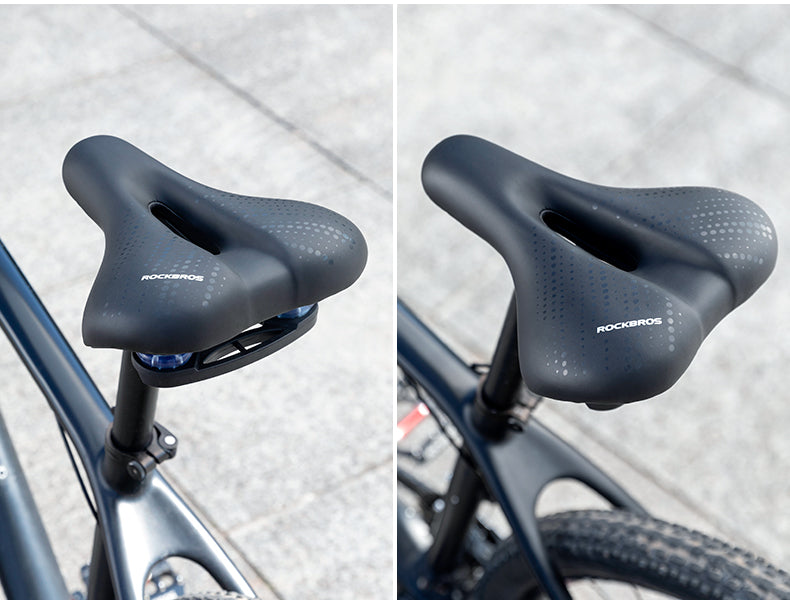 ROCKBROS Cycling Bicycle Bike Saddle Seat Sponge Shockproof Hollow Breathable Soft Cushion