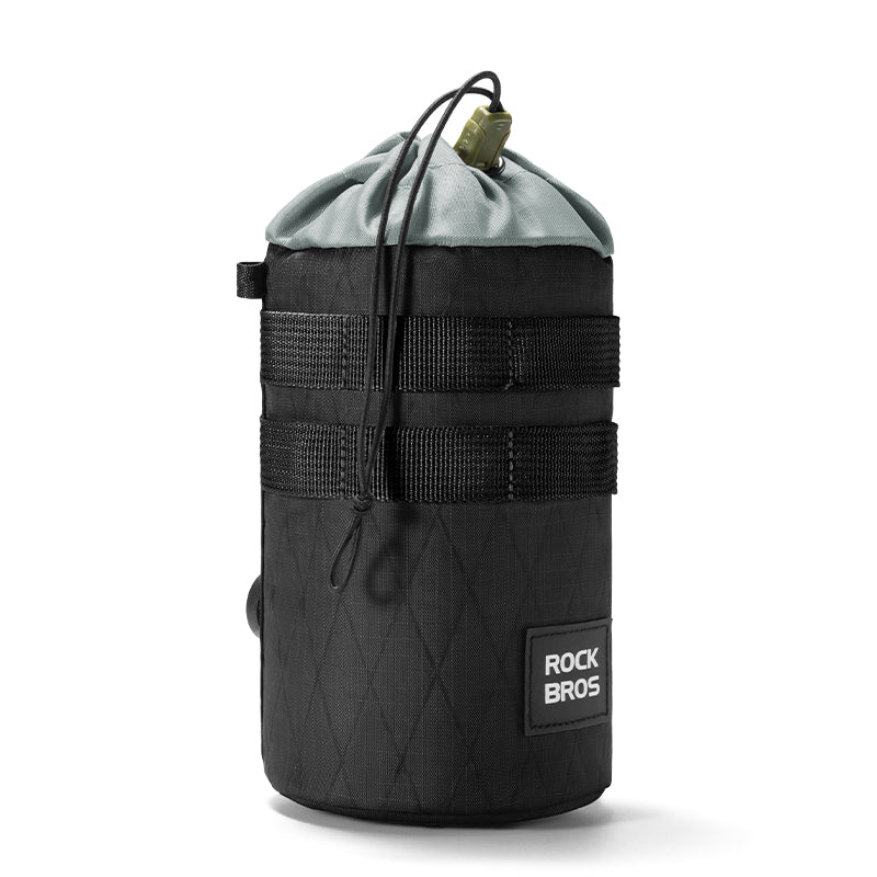 ROCKBROS Bicycle Water Bottle Bag Drawstring Adjustable Insulated Brompton Folding Bike Bag Portable Scooter Bag