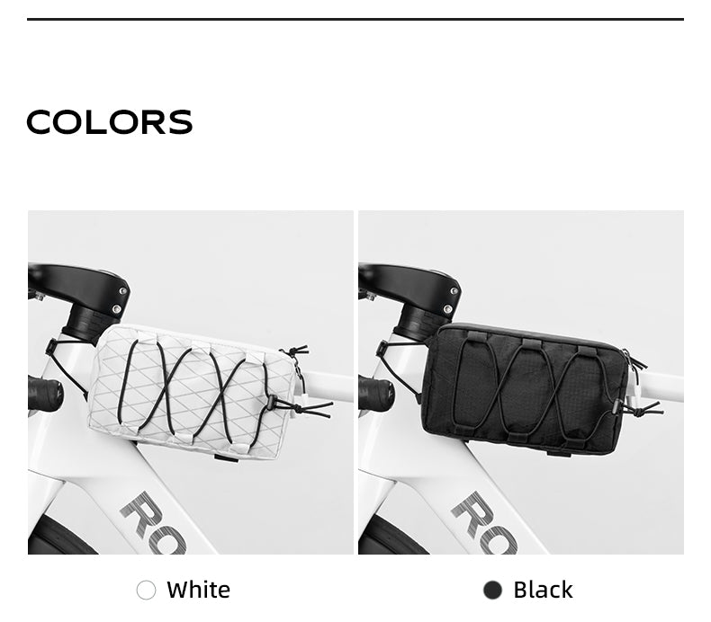 ROCKBROS Bike Bicycle Cycling Frame Bag 1L Adjustable Narrow Side Drawstring