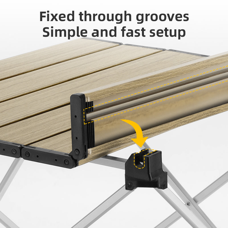 Qunature Aluminium Alloy Folding Portable Table Outdoor Camping Picnic BBQ Desk