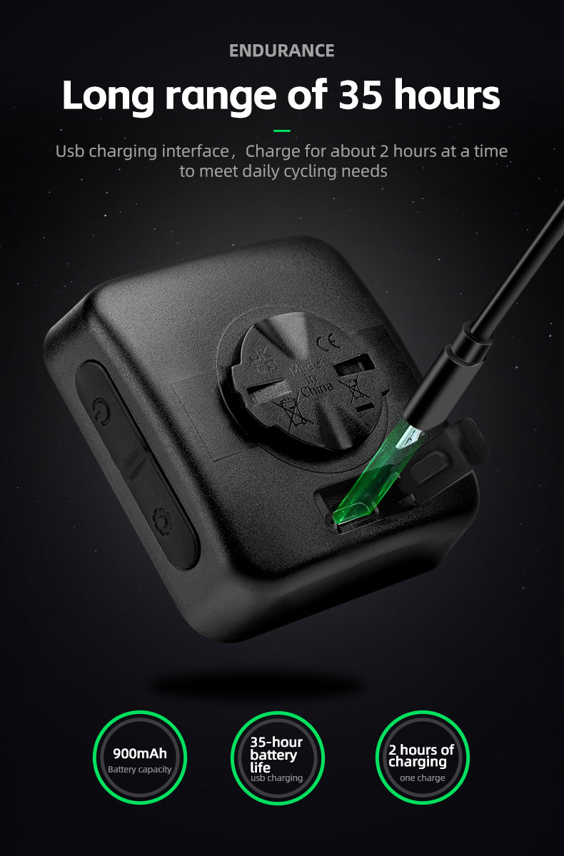 ROCKBROS Smart GPS Speedometer for MTB Road Bike IPX6 Waterproof Backlight Cycling Computer ABS Lightweight Wireless