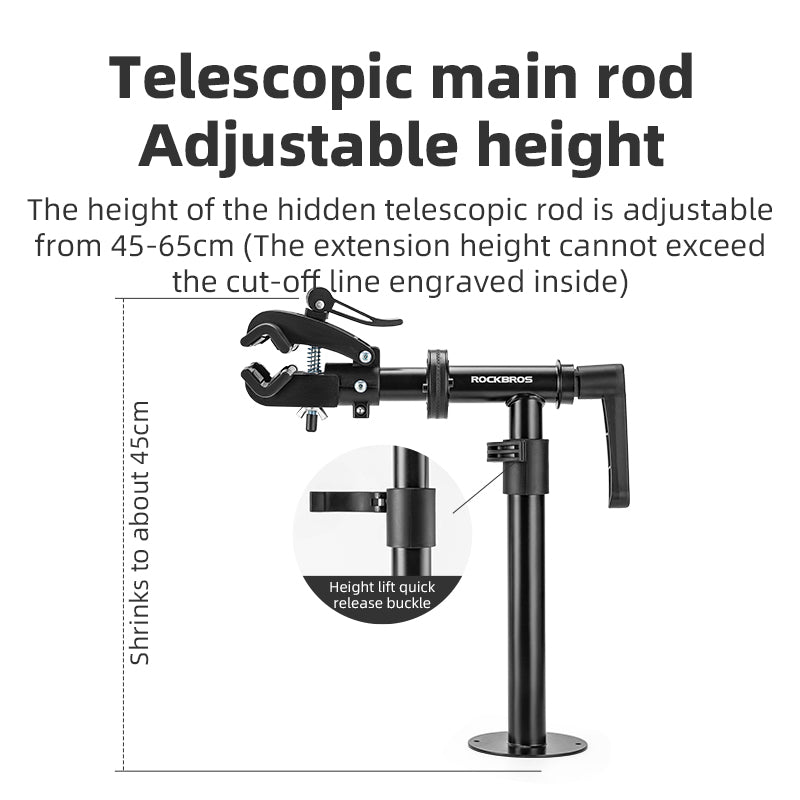 ROCKBROS Adjustable Bike Repair Stand Bench Mount Bicycle Desktop Workstand