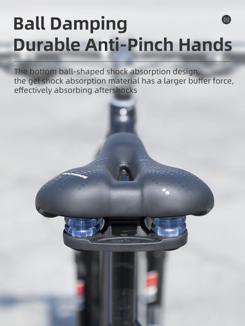 ROCKBROS Cycling Bicycle Bike Saddle Seat Sponge Shockproof Hollow Breathable Soft Cushion