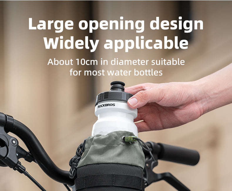 ROCKBROS Bicycle Water Bottle Bag Drawstring Adjustable Insulated Brompton Folding Bike Bag Portable Scooter Bag