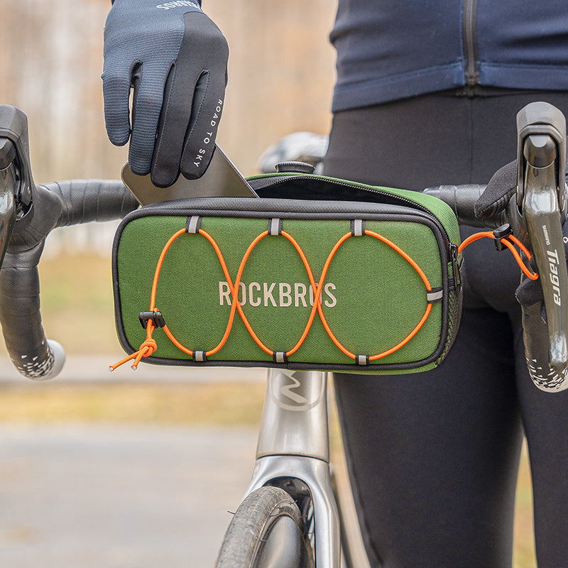 【ROAD TO SKY】 ROCKBROS Deluxe Large Handlebar Bag Cycling Front Frame Bag in Various Colours