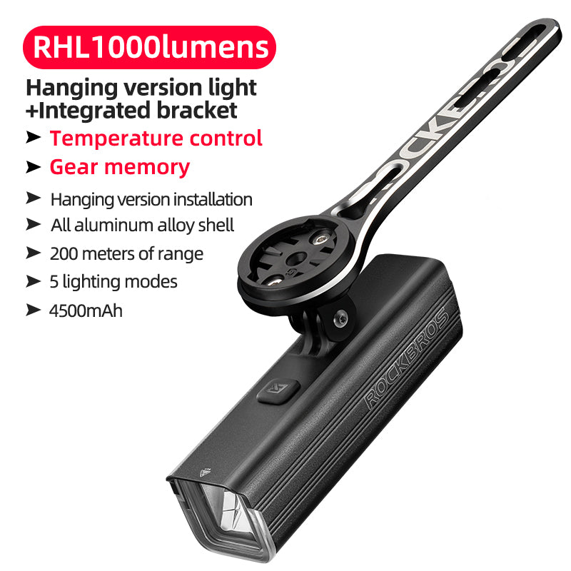 ROCKBROS RHL1000D/RHL1500D Hoisting Headlight for Bike
