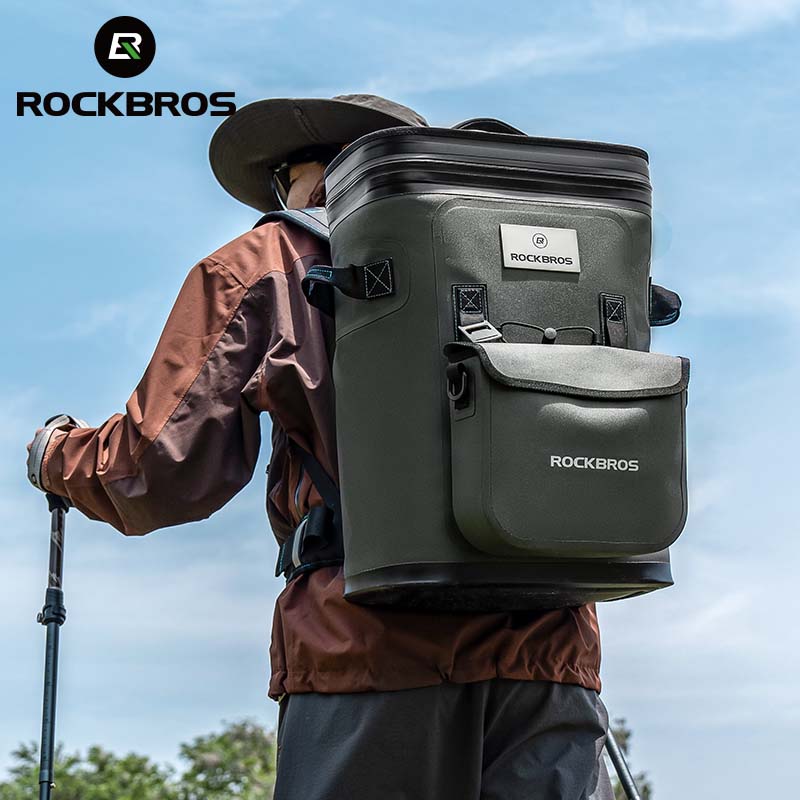 ROCKBROS Outdoor Backpack Cooler Bag Hiking Camping Picnic Insulated Storage Bag