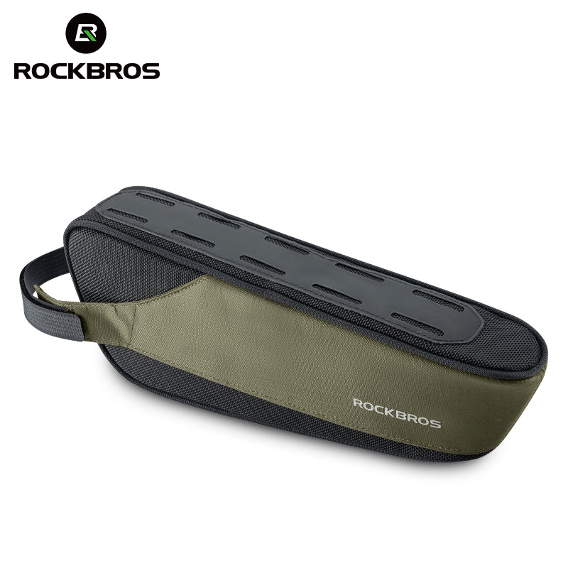 ROCKBROS Bicycle Top Tube Bag Cycling MTB Bike Frame Bag Waterproof Reflective