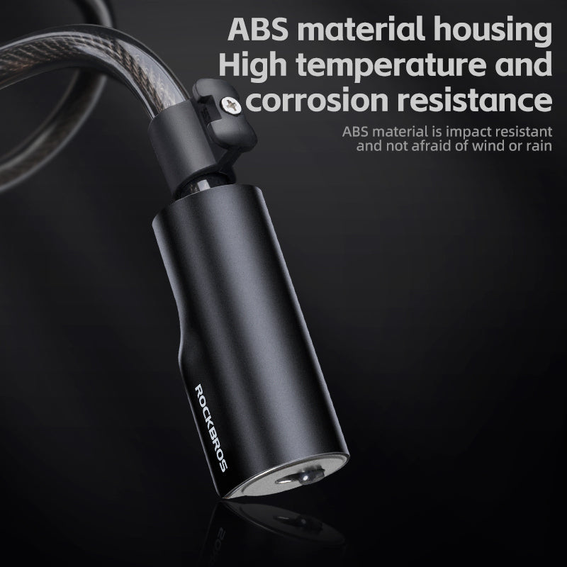 ROCKBROS Bicycle Stell Cable Lock Security Anti-theft Portable Key Lock for MTB Road Bike Motorcycle Lock