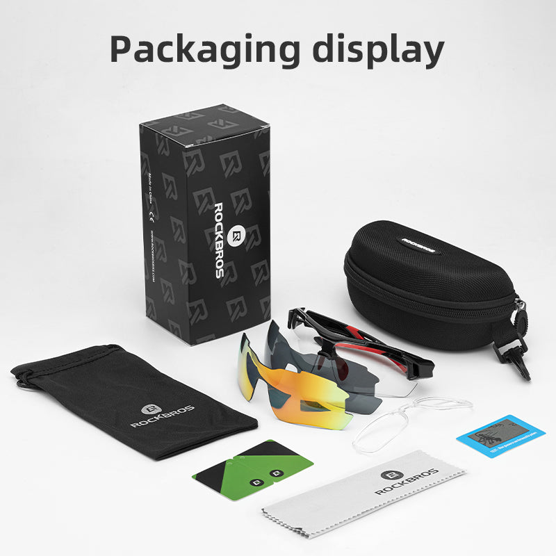 RockBros Cycling Photochromic Glasses Sport Sunglasses Bike Glasses Driving Fishing UV400 Men Women