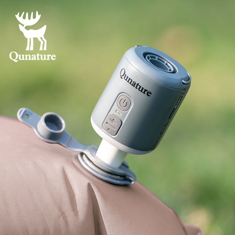 Qunature Mini Portable Outdoor Inflator Pump Portable Air Pump With Light Type-C