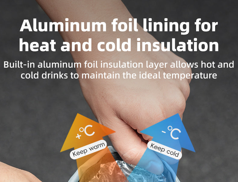 ROCKBROS Bicycle Water Bottle Bag Drawstring Adjustable Insulated Brompton Folding Bike Bag Portable Scooter Bag