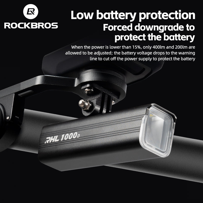 ROCKBROS RHL1000D/RHL1500D Hoisting Headlight for Bike