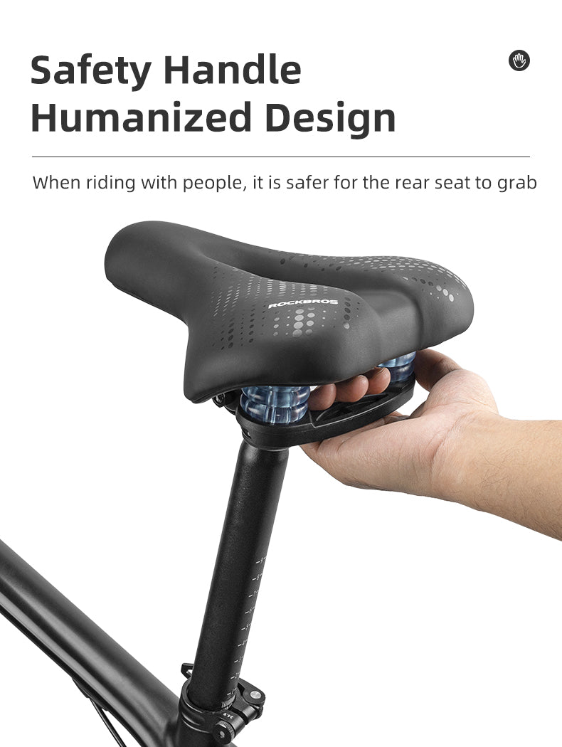 ROCKBROS Cycling Bicycle Bike Saddle Seat Sponge Shockproof Hollow Breathable Soft Cushion