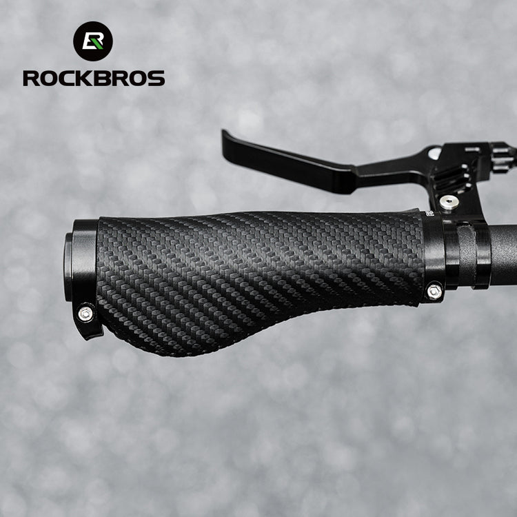 ROCKBROS Bicycle Bike Handlebar Handle Grips PU Leather Comfortable