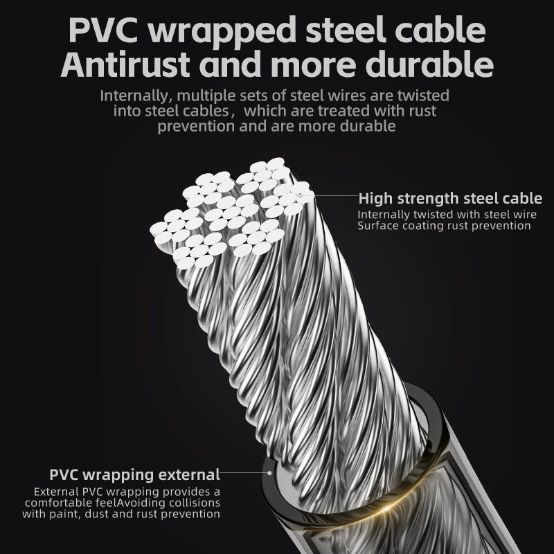 ROCKBROS Bicycle Stell Cable Lock Security Anti-theft Portable Key Lock for MTB Road Bike Motorcycle Lock