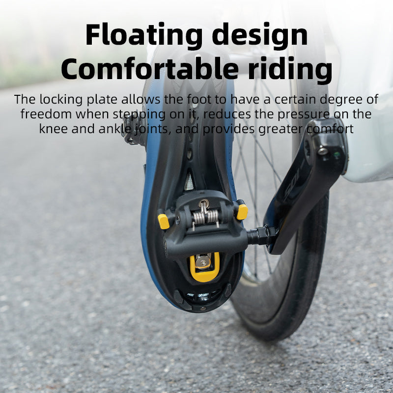 ROCKBROS Road Bike Bicycle Pedals Cleats Set 6 Degree Float For Shimano SPD