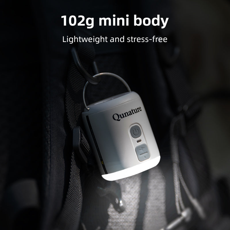 Qunature Mini Portable Outdoor Inflator Pump Portable Air Pump With Light Type-C