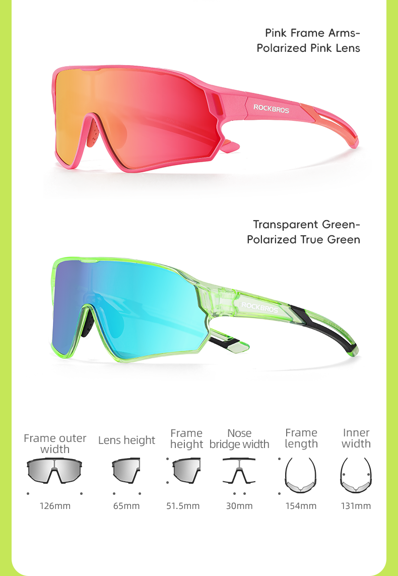 ROCKBROS Kids Cycling Sunglasses Polarized Photochromic Bike Sports Sunglasses