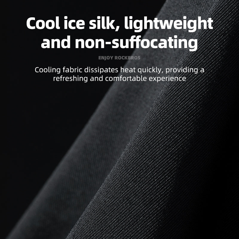 ROCKBROS Cycling Ice Silk Balaclava Face Mask Motorcycle Bicycle Sunshade Headwear Breathable