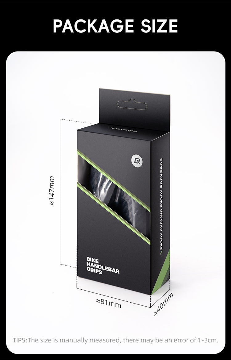 ROCKBROS Bicycle Bike Handlebar Handle Grips PU Leather Comfortable