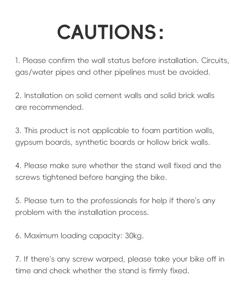 ROCKBROS Bike Stand Wall Mount Parking Rack Bicycle Retractable Storage Hook