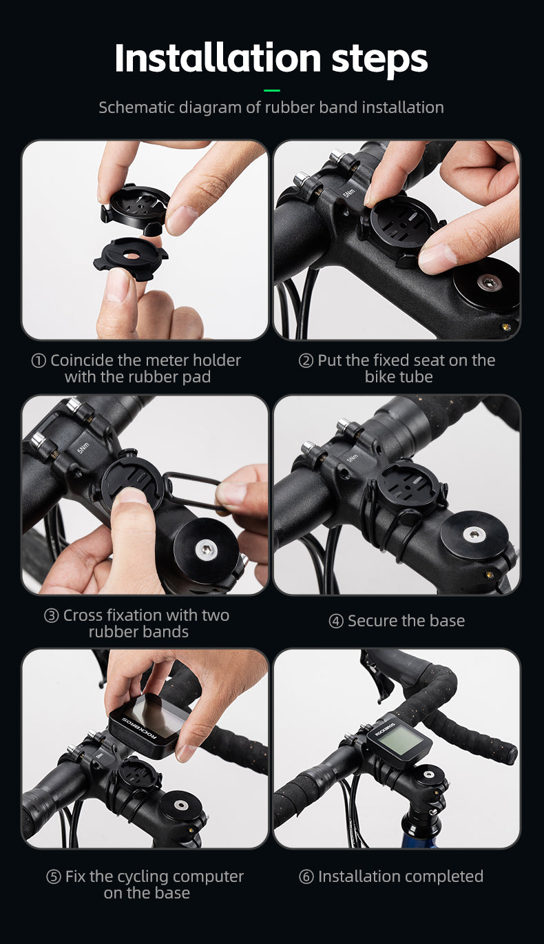 ROCKBROS Smart GPS Speedometer for MTB Road Bike IPX6 Waterproof Backlight Cycling Computer ABS Lightweight Wireless