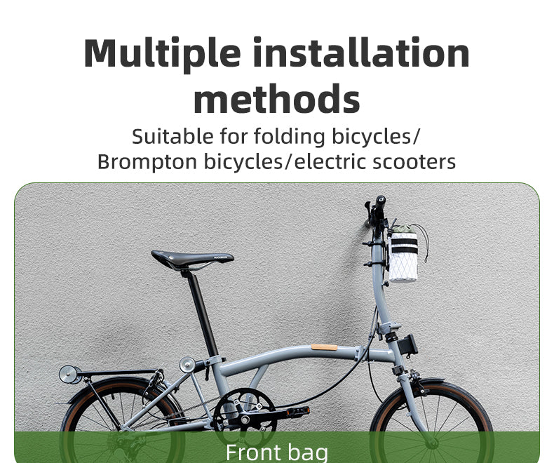 ROCKBROS Bicycle Water Bottle Bag Drawstring Adjustable Insulated Brompton Folding Bike Bag Portable Scooter Bag