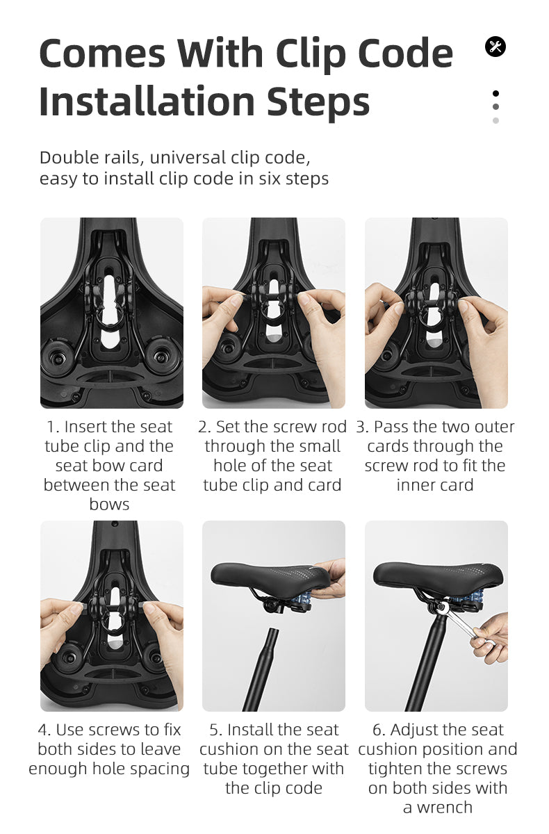 ROCKBROS Cycling Bicycle Bike Saddle Seat Sponge Shockproof Hollow Breathable Soft Cushion