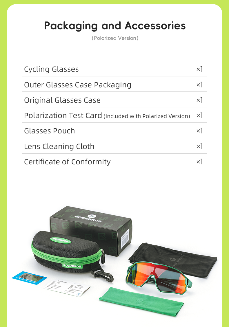 ROCKBROS Kids Cycling Sunglasses Polarized Photochromic Bike Sports Sunglasses