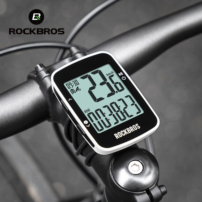 ROCKBROS Bike Cycling GPS Computer Bluetooth Wireless Speedometer IPX7 Waterproof