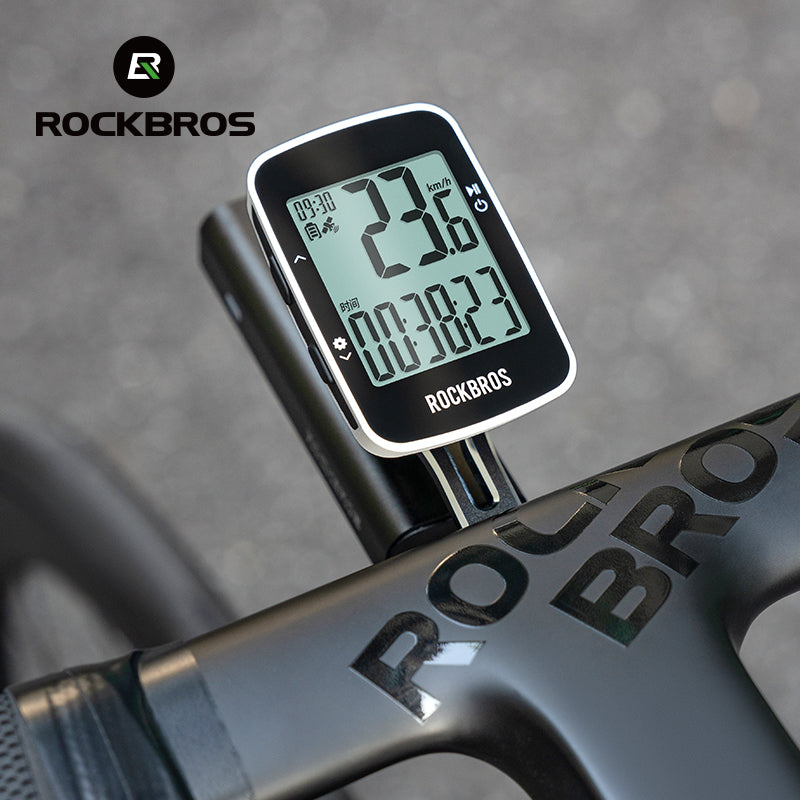 ROCKBROS Bike Cycling GPS Computer Bluetooth Wireless Speedometer IPX7 Waterproof