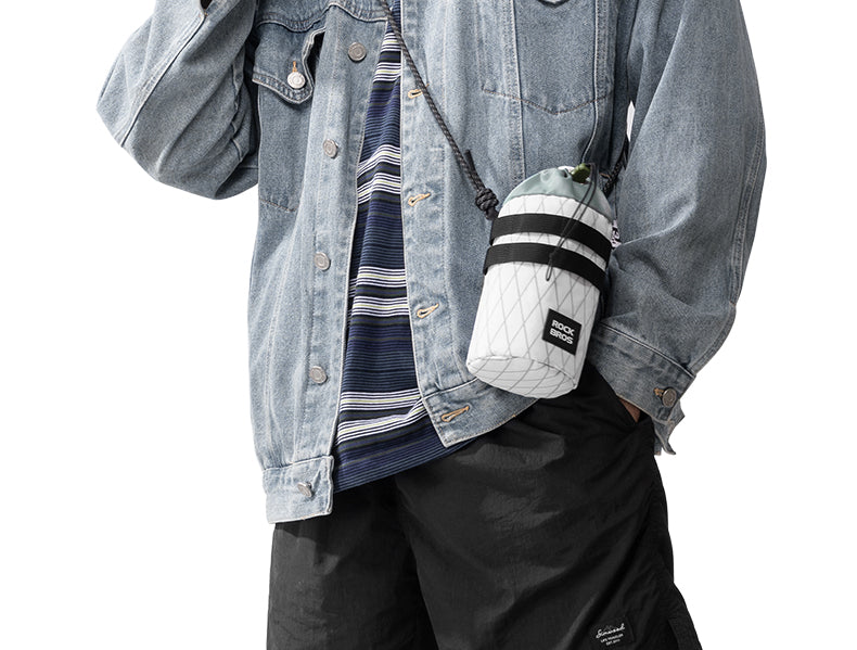 ROCKBROS Bicycle Water Bottle Bag Drawstring Adjustable Insulated Brompton Folding Bike Bag Portable Scooter Bag