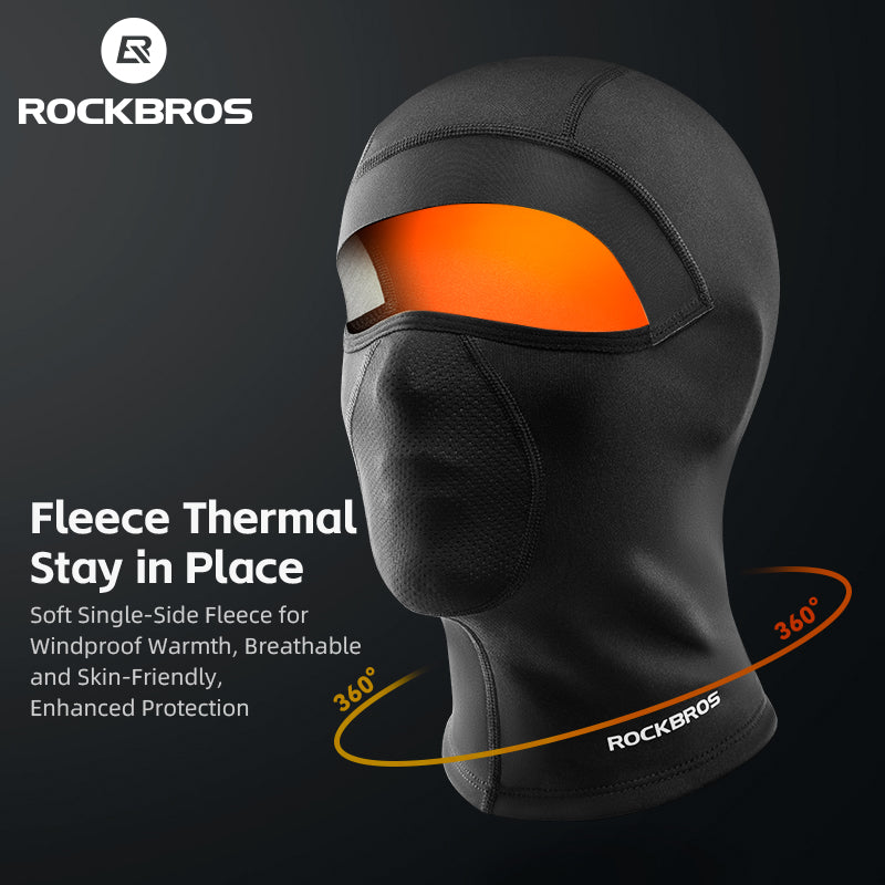 ROCKBROS Winter Thermal Cycling Balaclava Face Mask Breathable Elastic Headgear
