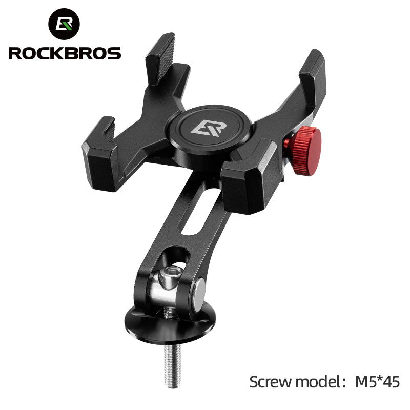 ROCKBROS Bicycle Bike Handlebar Phone Holder Mount Aluminum Alloy Adjustable
