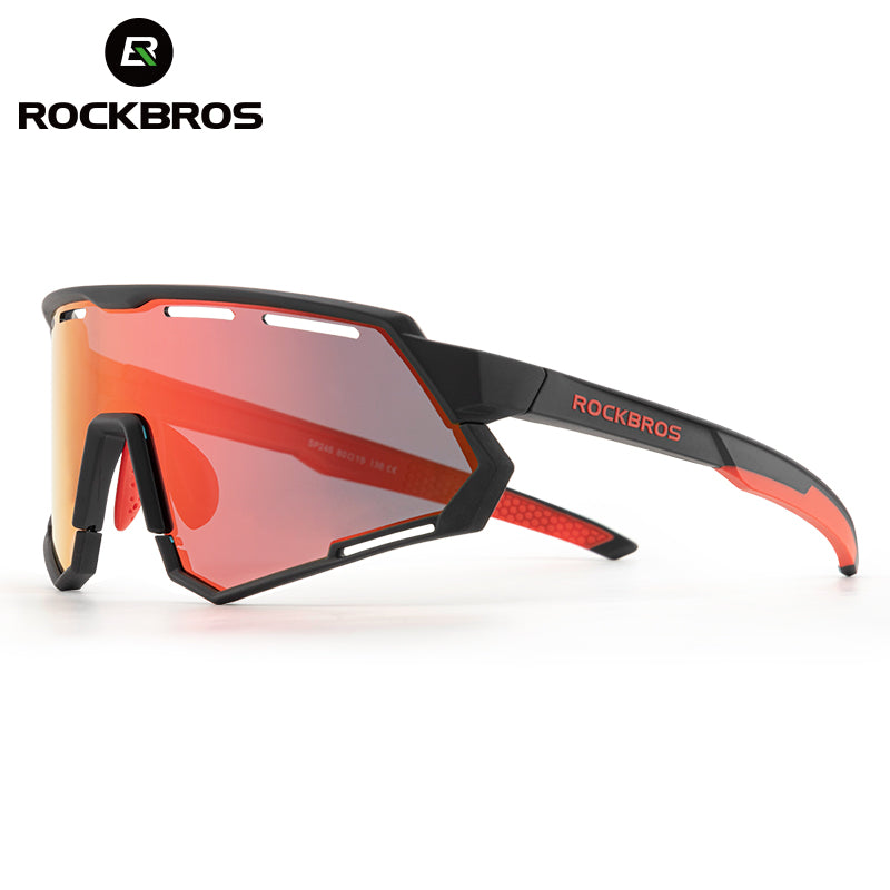 ROCKBROS Bicycle Cycling Sunglasses Polarized 2 Lens Interchangeable