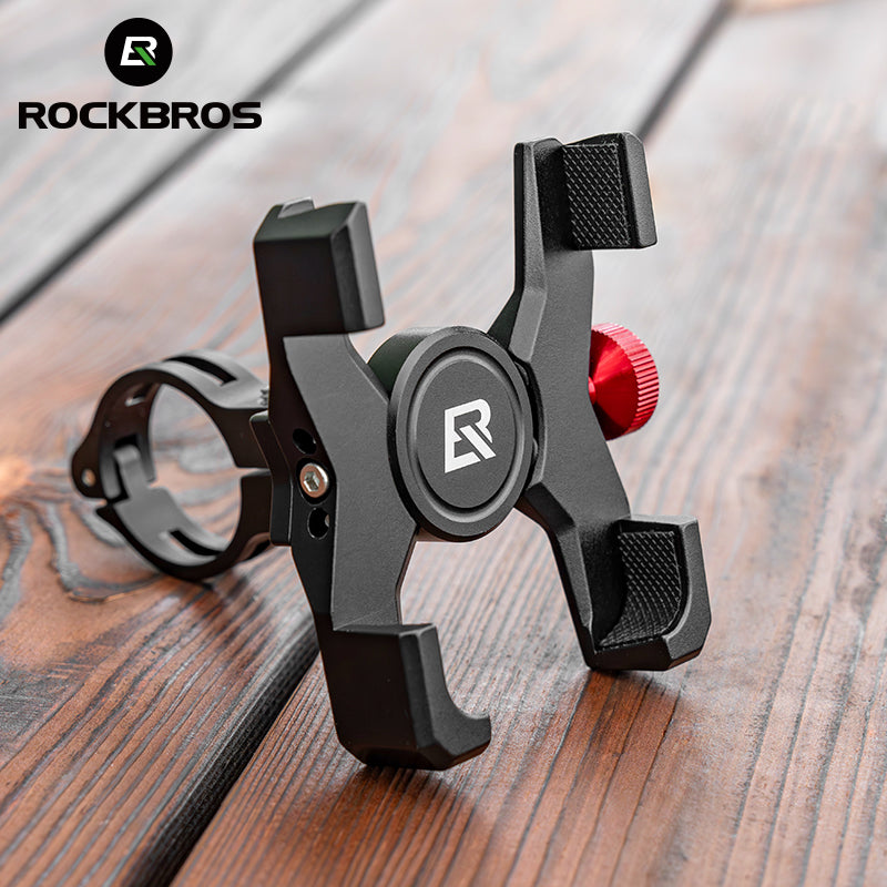 ROCKBROS Bicycle Bike Handlebar Phone Holder Mount Aluminum Alloy Adjustable