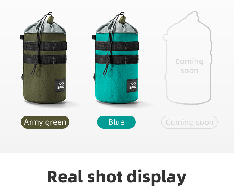 ROCKBROS Bicycle Water Bottle Bag Drawstring Adjustable Insulated Brompton Folding Bike Bag Portable Scooter Bag